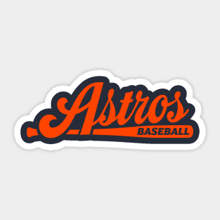 Astros Baseball Bat Sticker